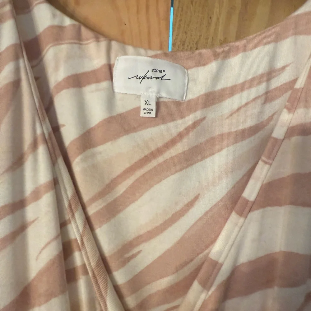Soma Blush Zebra Print Maxi Dress - Picture 2 of 8